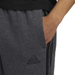 Tuta Adidas 3 Stripes Fleece Tapered Pant Dark Grey Heather -Negozio Di Pattini adidas 3 stripes fleece tapered pant dark grey heather 7