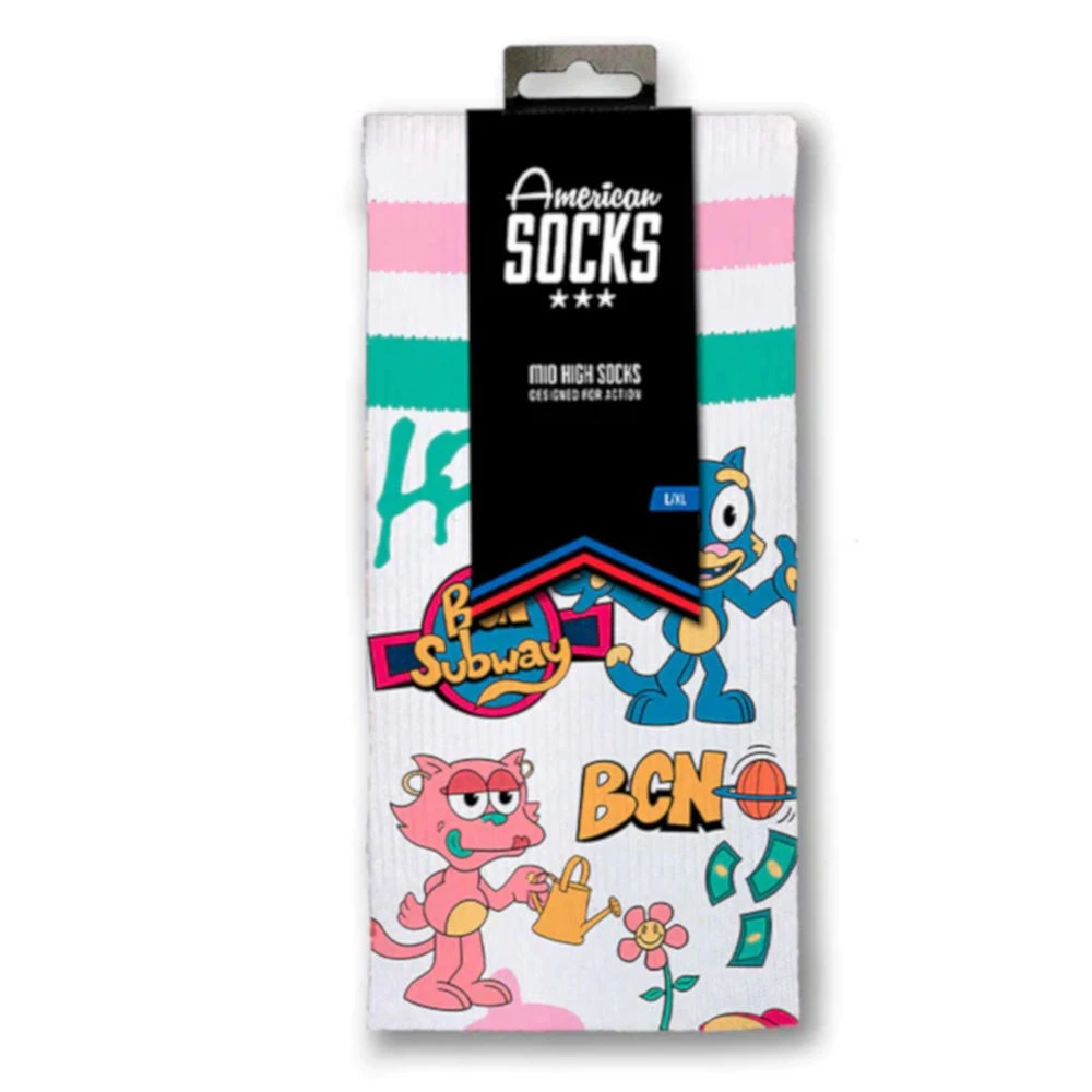 Calze American Socks Signature Mid High Copy Cat 3 Calze American Socks Signature Mid High Copy Cat - immagine 3