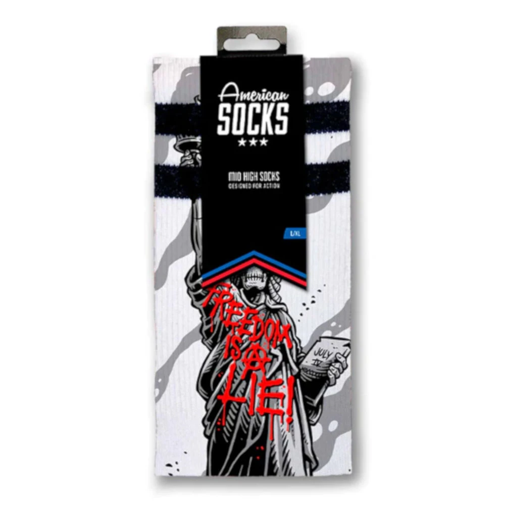 Calze American Socks Signature Mid High Freedom Is A Lie 3 Calze American Socks Signature Mid High Freedom Is A Lie - immagine 3