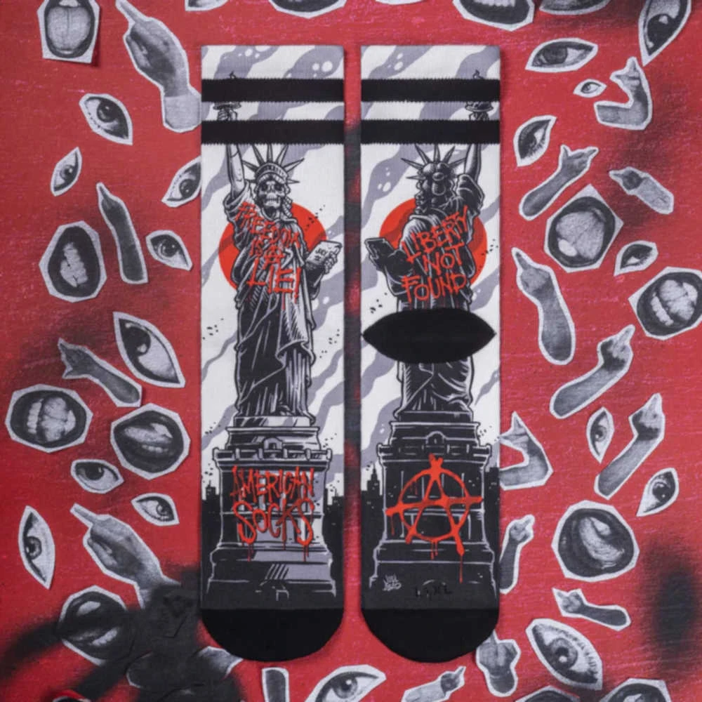 Calze American Socks Signature Mid High Freedom Is A Lie 4 Calze American Socks Signature Mid High Freedom Is A Lie - immagine 4