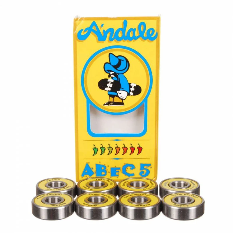 Cuscinetti Da Skateboard Andale Bearings ABEC 5 Yellow 1 Cuscinetti Da Skateboard Andale Bearings ABEC 5 Yellow