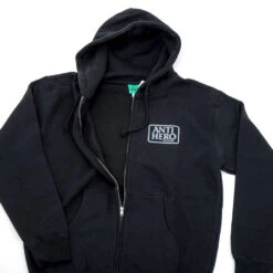 Felpa Anti Hero Zip Hood Reserve Black Grey -Negozio Di Pattini anti hero zip hood reserve black grey 2