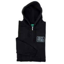 Felpa Anti Hero Zip Hood Reserve Black Grey -Negozio Di Pattini anti hero zip hood reserve black grey 4