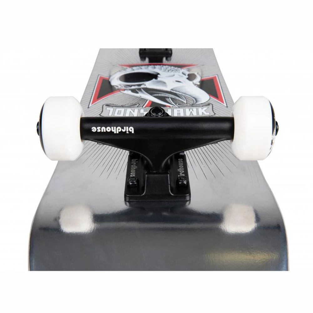 Skate Birdhouse Stage 3 Hawk Skull 2 Chrome Silver Foil 7.75'' - immagine 3