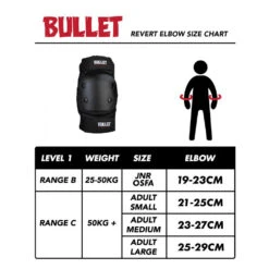 Gomitiere Bullet Pads Revert Elbow Black 5 Gomitiere Bullet Pads Revert Elbow Black -Negozio Di Pattini bullet pads revert elbow black 3