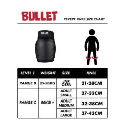 Ginocchiere Bullet Pads Revert Knee Black 5 Ginocchiere Bullet Pads Revert Knee Black -Negozio Di Pattini bullet pads revert knee black 3