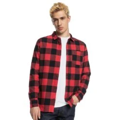 Camicia Quiksilver Motherfly American Red Motherfly -Negozio Di Pattini camicia quiksilver motherfly american red motherfly 3