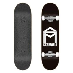 Sk8mafia Skateboard Completo Sk8 Mafia House Logo Black 7.75'' 5 Sk8mafia Skateboard Completo Sk8 Mafia House Logo Black 7.75'' -Negozio Di Pattini complete skateboard sk8 mafia house logo black 7 75 3