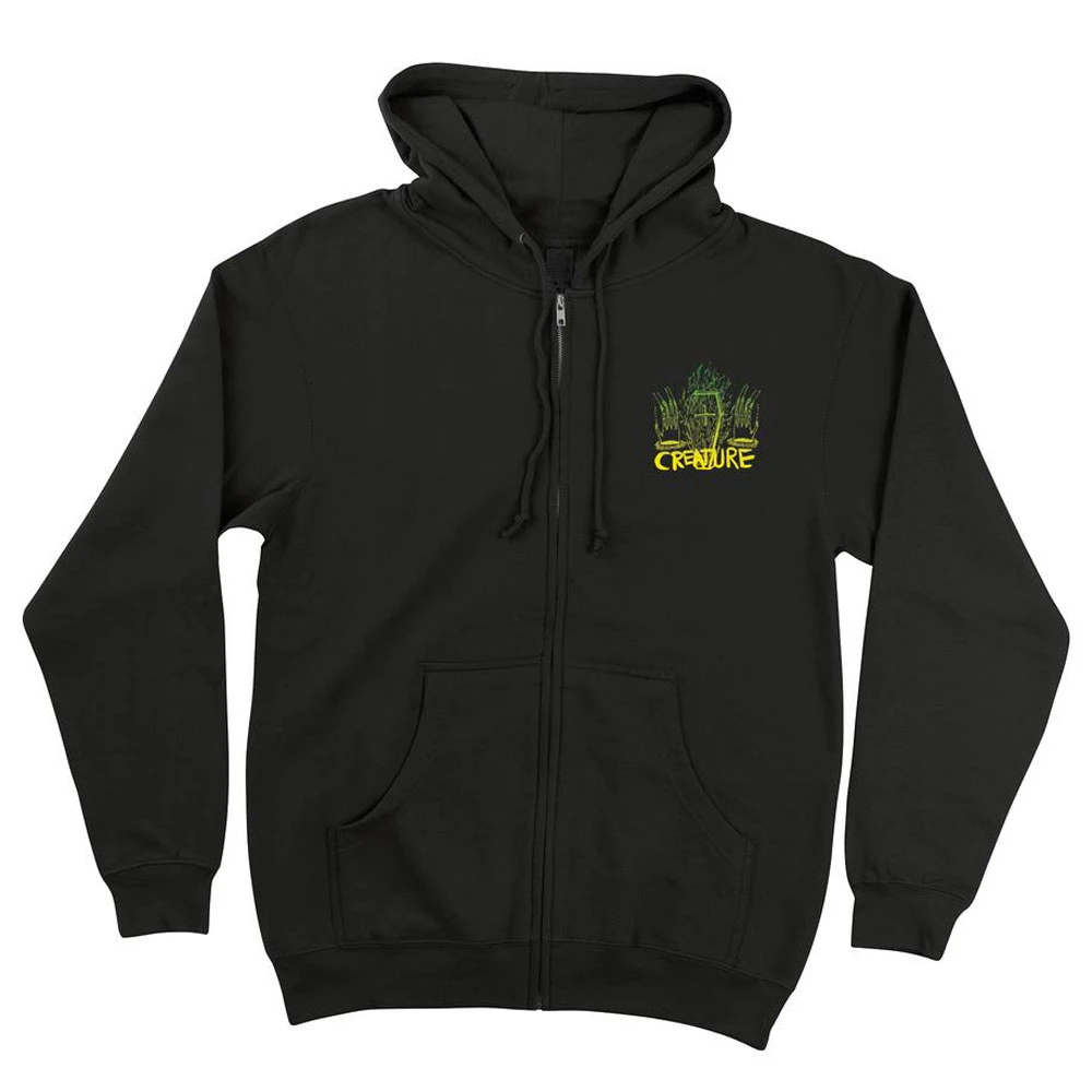 Felpa Creature Magic Handz Zip Hooded Heavyweight Black 2 Felpa Creature Magic Handz Zip Hooded Heavyweight Black - immagine 2