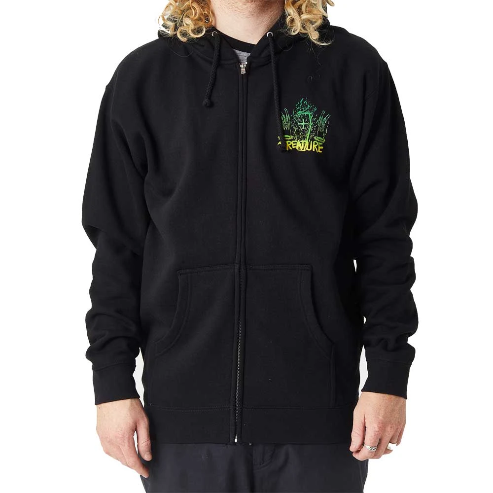 Felpa Creature Magic Handz Zip Hooded Heavyweight Black 4 Felpa Creature Magic Handz Zip Hooded Heavyweight Black - immagine 4