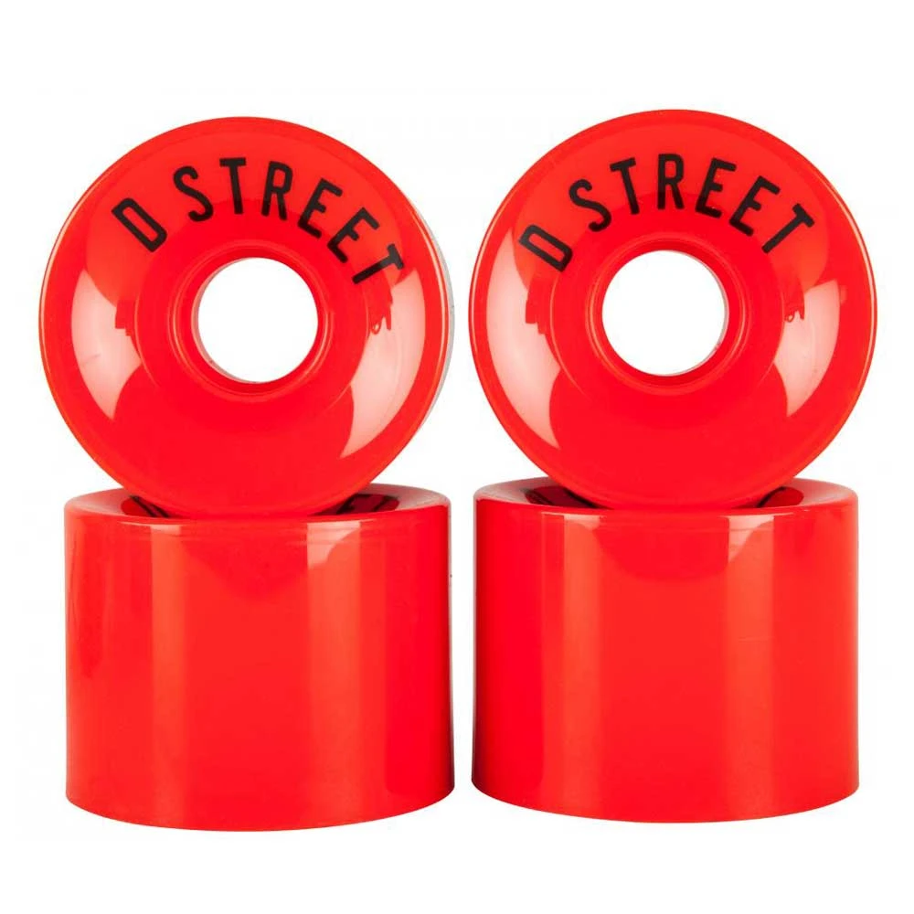 Ruote Da Cruiser D Street Wheels 59 Cent Red 59MM 3 Ruote Da Cruiser D Street Wheels 59 Cent Red 59MM - immagine 3