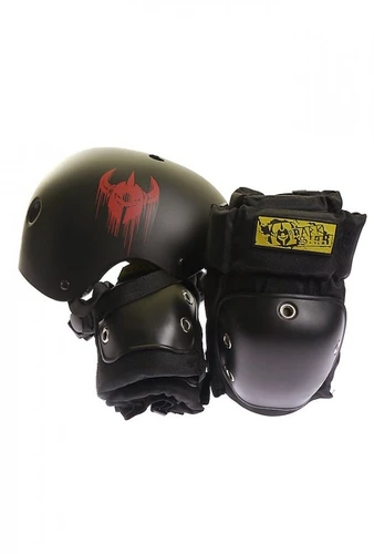 Set Di Protezioni Darkstar - Skate Helmet E Pads Pack Black 3 Set Di Protezioni Darkstar - Skate Helmet E Pads Pack Black - immagine 3