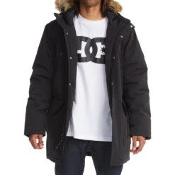 Giacca DC Shoes Bamberg Parka Jacket Black 13 Giacca DC Shoes Bamberg Parka Jacket Black -Negozio Di Pattini dc shoes bamberg jacket black 5