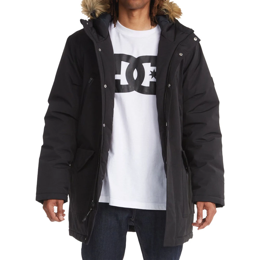 Giacca DC Shoes Bamberg Parka Jacket Black 6 Giacca DC Shoes Bamberg Parka Jacket Black - immagine 6