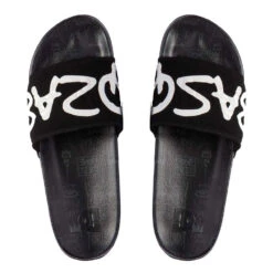 Ciabatte DC Shoes Basquiat DC Slide Black DK Grey Print