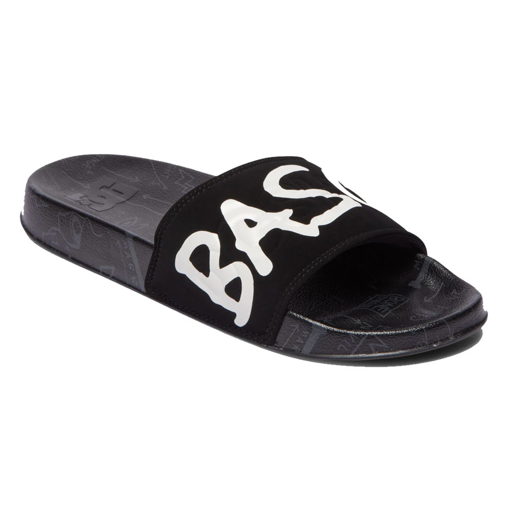 Ciabatte DC Shoes Basquiat DC Slide Black DK Grey Print 2 Ciabatte DC Shoes Basquiat DC Slide Black DK Grey Print - immagine 2