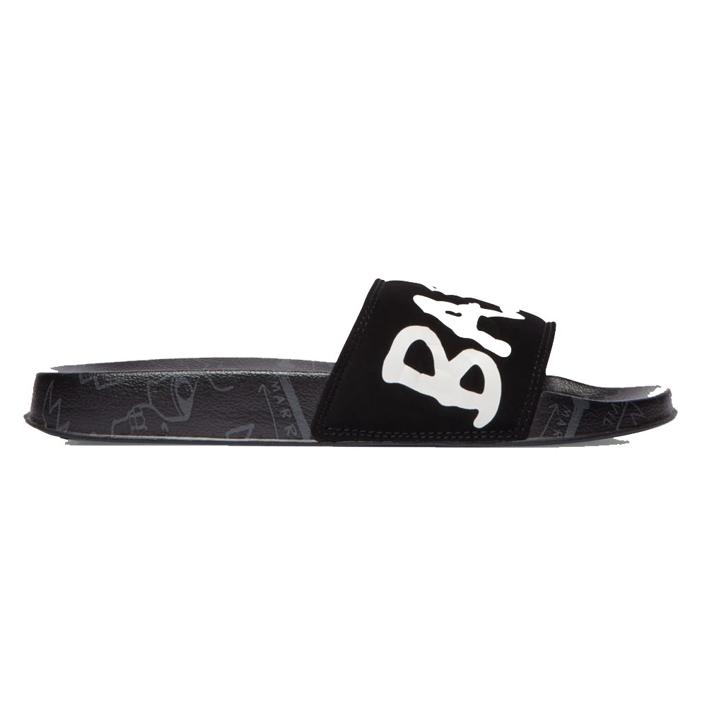 Ciabatte DC Shoes Basquiat DC Slide Black DK Grey Print 3 Ciabatte DC Shoes Basquiat DC Slide Black DK Grey Print - immagine 3