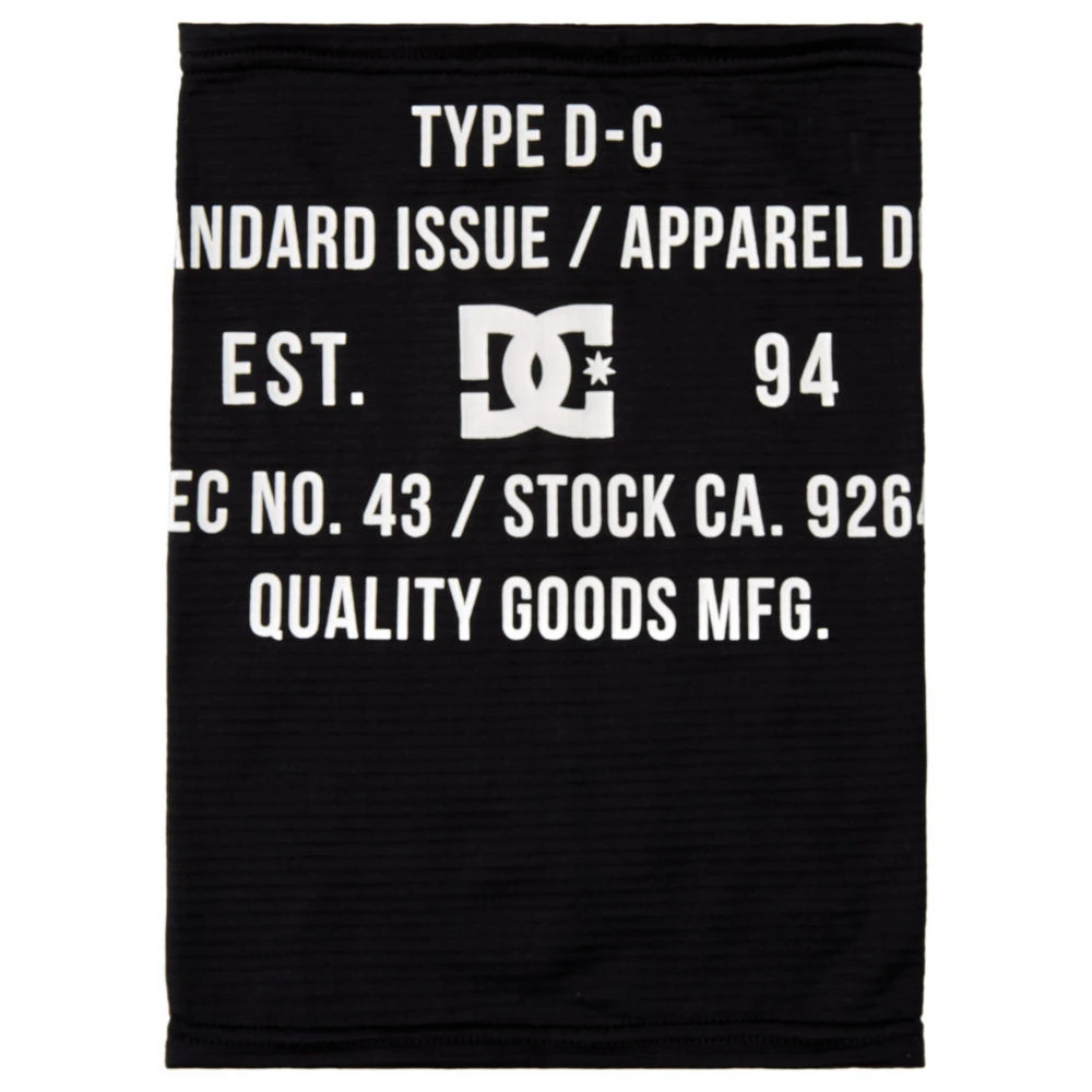 Scaldacollo DC Shoes Canvas Neckwarmer Black 1 Scaldacollo DC Shoes Canvas Neckwarmer Black