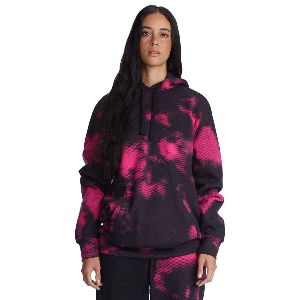 Felpa DC Shoes Wo's Cloudy Hoodie Black Fuchsia Halftone Smoke - immagine 3
