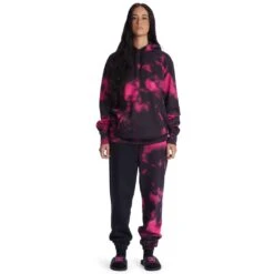 Felpa DC Shoes Wo's Cloudy Hoodie Black Fuchsia Halftone Smoke -Negozio Di Pattini dc shoes wo s cloudy hoodie black fuchsia halftone smoke 9