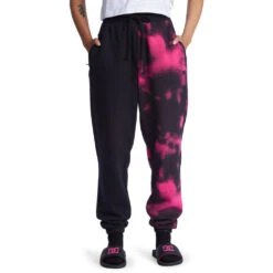 Pantalone Felpato DC Shoes Wo's Cloudy Sweatpant Black Fuchsia Halftone Smoke -Negozio Di Pattini dc shoes wo s cloudy sweatpant black fuchsia halftone smoke 3