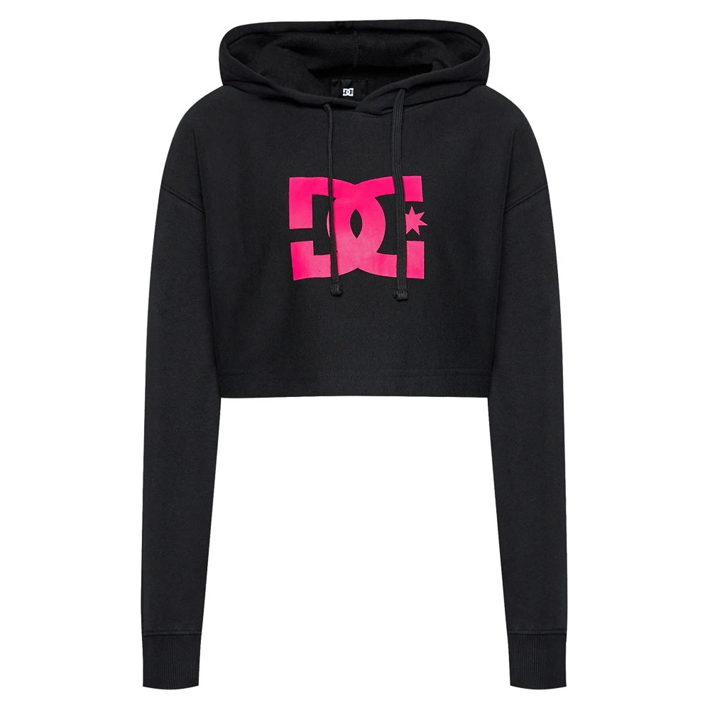 Felpa DC Shoes Wo's Star Cropped Hoodie 2 Black Fuchsia 1 Felpa DC Shoes Wo's Star Cropped Hoodie 2 Black Fuchsia