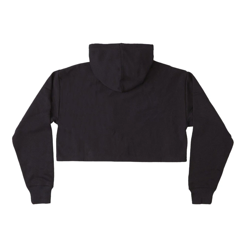 Felpa DC Shoes Wo's Star Cropped Hoodie Black Fuchsia - immagine 2