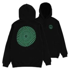 Felpa Spitfire Classic Swirl Glow Black -Negozio Di Pattini felpa spitfire classic swirl glow black 3