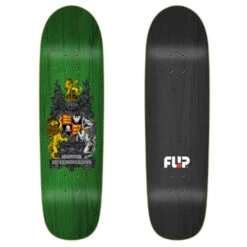 Tavola Da Skateboard Flip Lance Mountain Crest Green 8.75'' -Negozio Di Pattini flip deck mountain crest green 8 75 1