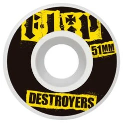 Ruote Da Skateboard Flip Wheels Cutback Black 51MM