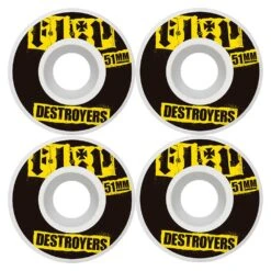 Ruote Da Skateboard Flip Wheels Cutback Black 51MM -Negozio Di Pattini flip wheels pack cutback black 51mm 3