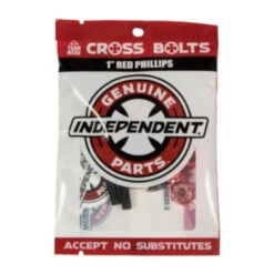 Independent Genuine Parts Phillips Hardware In Black Red 1''