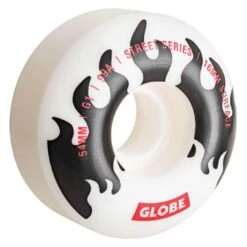 Ruote Globe G1 Street Wheels White Black Flame 54MM