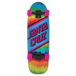 Cruiser Santa Cruz Skateboard Rainbow Tie Dye 29.05''