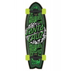 Cruiser Santa Cruz Skateboard Flier Collage Dot 27.7''