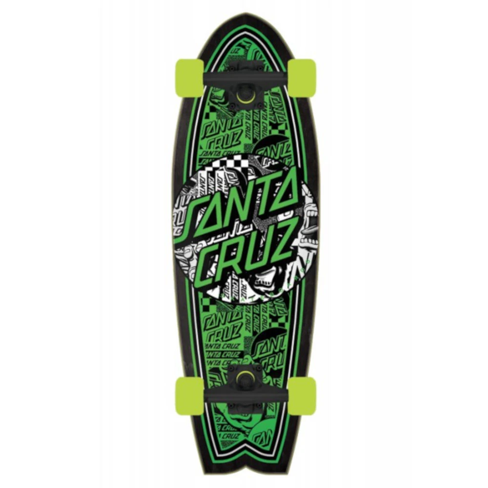 Cruiser Santa Cruz Skateboard Flier Collage Dot 27.7'' 1 Cruiser Santa Cruz Skateboard Flier Collage Dot 27.7''