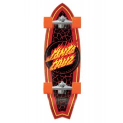 Surf Skate Santa Cruz Flame Dot Shark Cruzer Carver CX 31.52''