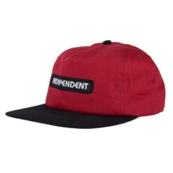 Cappellino Independent Cap BC Groundwork Snapback Maroon Black