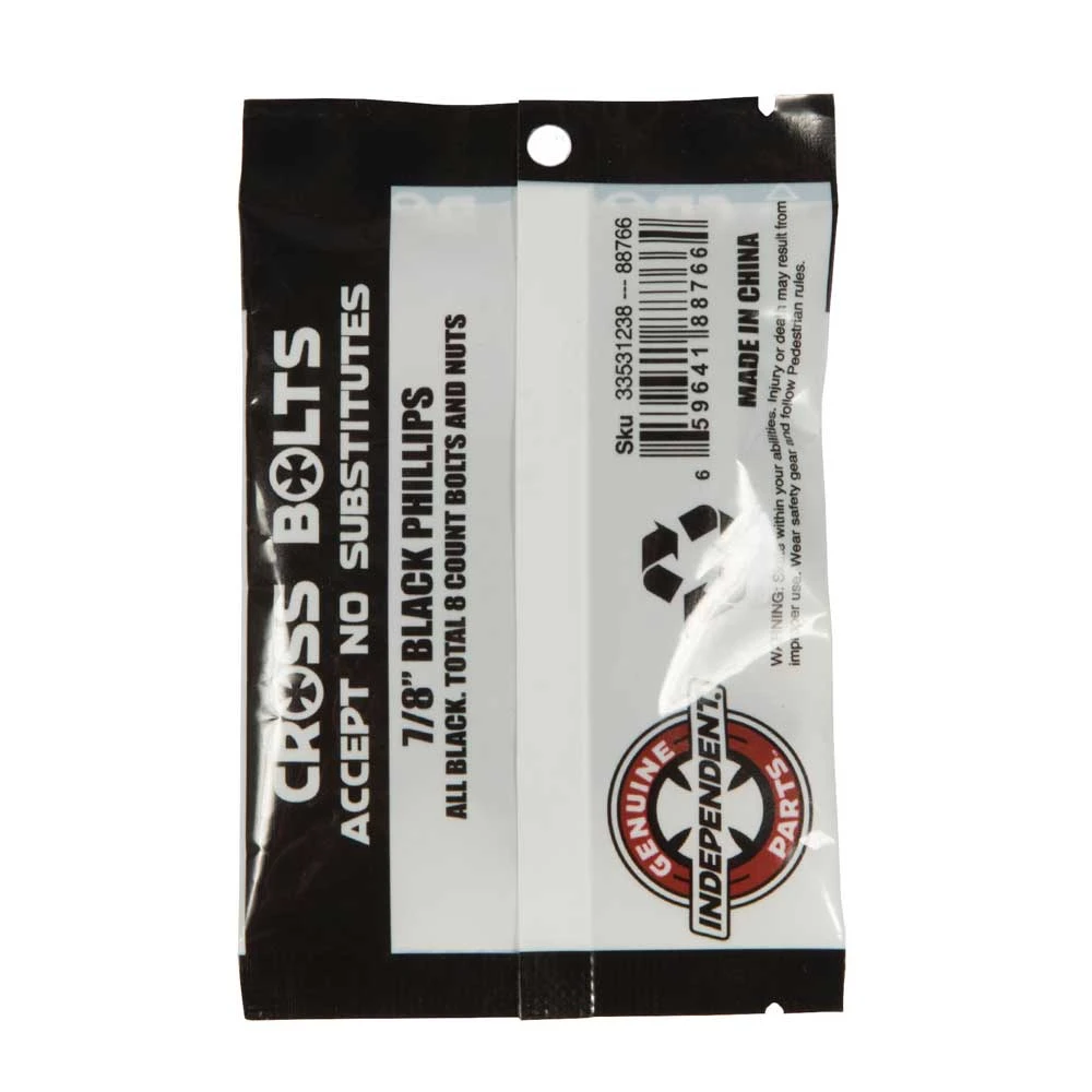 Independent Genuine Parts Phillips Hardware In Black 7/8'' 2 Independent Genuine Parts Phillips Hardware In Black 7/8'' - immagine 2