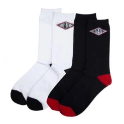 Calze Independent Summit Socks White & Black - 2 Pack