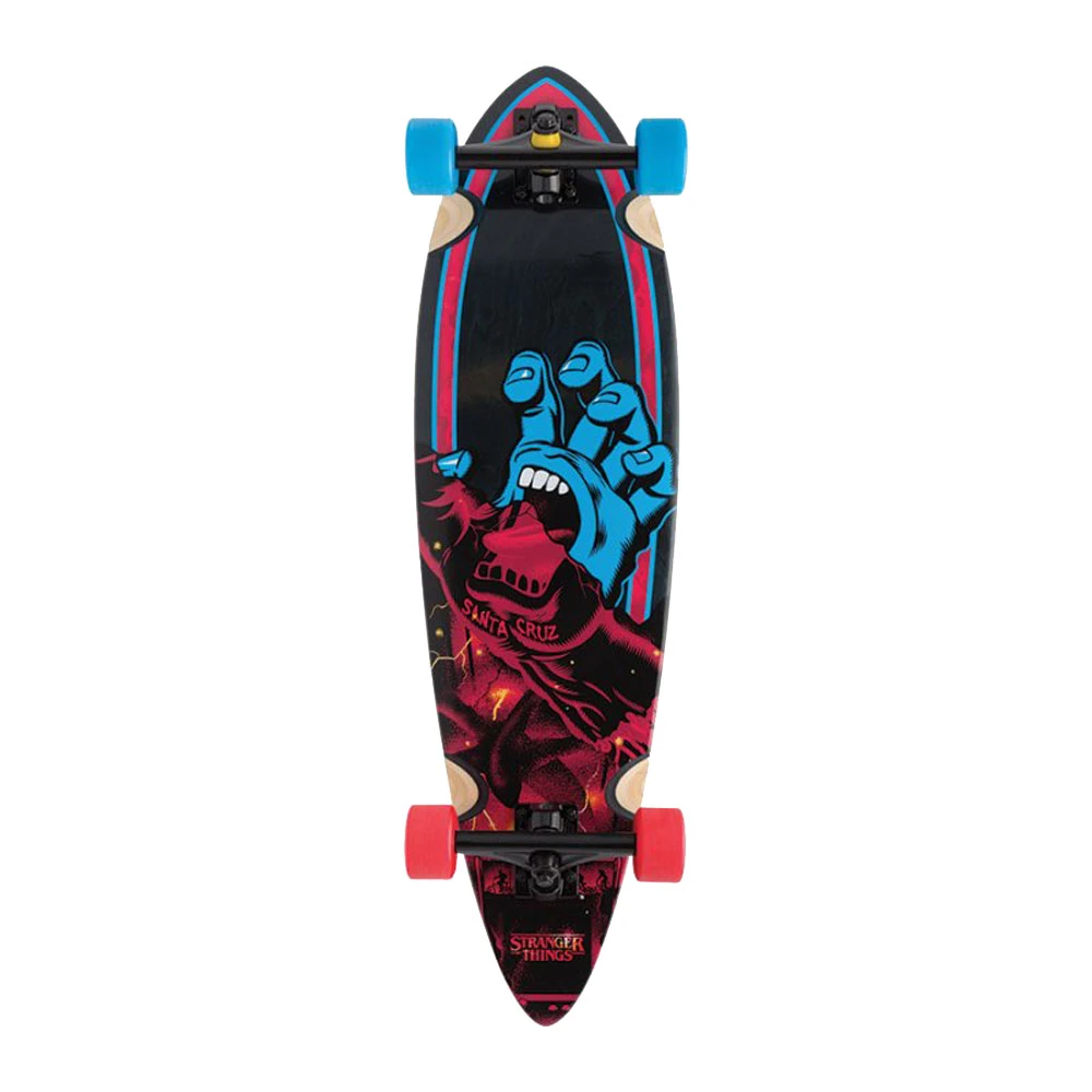 Longboard Santa Cruz Stranger Things Screaming Hand Pintail 33'' 2 Longboard Santa Cruz Stranger Things Screaming Hand Pintail 33'' - immagine 2