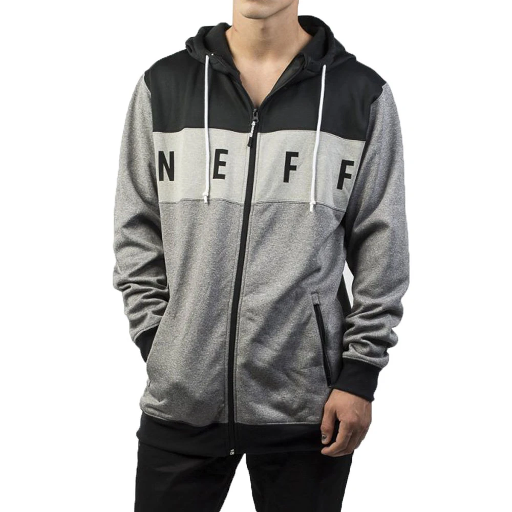 Felpa Neff Flint Shredder DWR Charcoal Heather 1 Felpa Neff Flint Shredder DWR Charcoal Heather