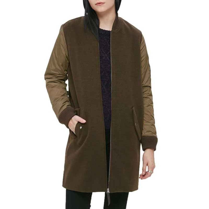 Giacca Obey Birmingham Coat Jacket Wo's Heather Army 1 Giacca Obey Birmingham Coat Jacket Wo's Heather Army