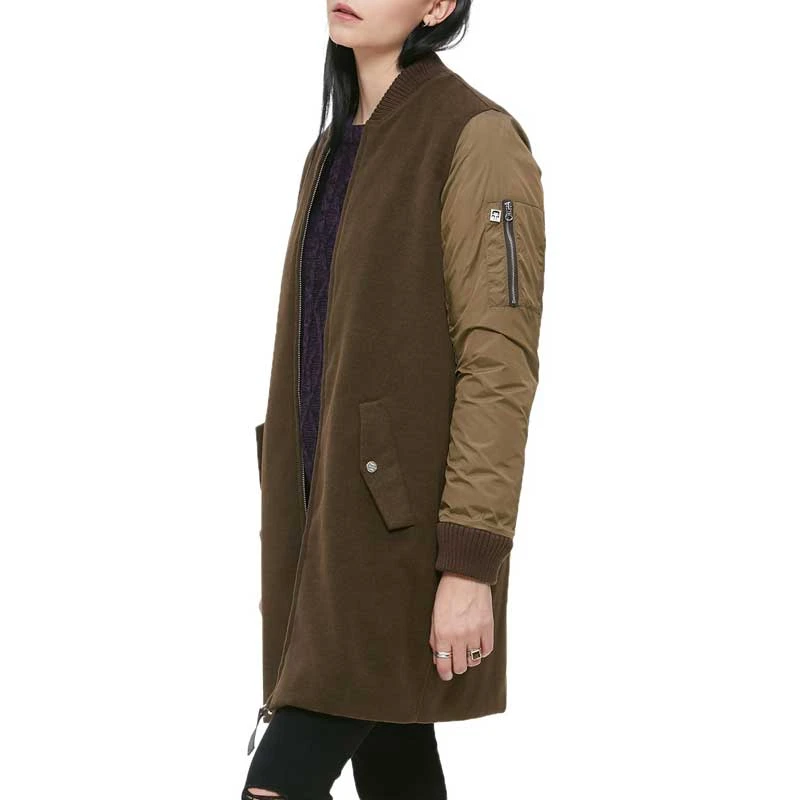 Giacca Obey Birmingham Coat Jacket Wo's Heather Army 3 Giacca Obey Birmingham Coat Jacket Wo's Heather Army - immagine 3