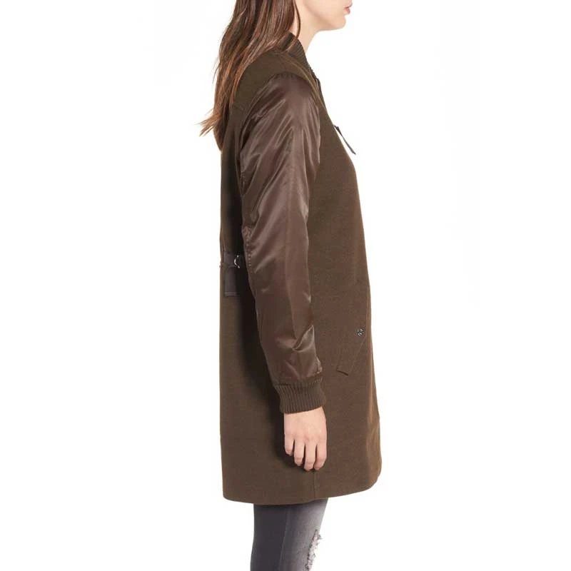 Giacca Obey Birmingham Coat Jacket Wo's Heather Army 6 Giacca Obey Birmingham Coat Jacket Wo's Heather Army - immagine 6