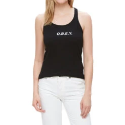 OBEY Canotta Da Donna O.B.E.Y. Chloe Tank Wo's Black