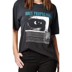 T-shirt Obey Far Too Frail Lite Lester Dusty Black -Negozio Di Pattini obey far too frail lite lester dusty black 4