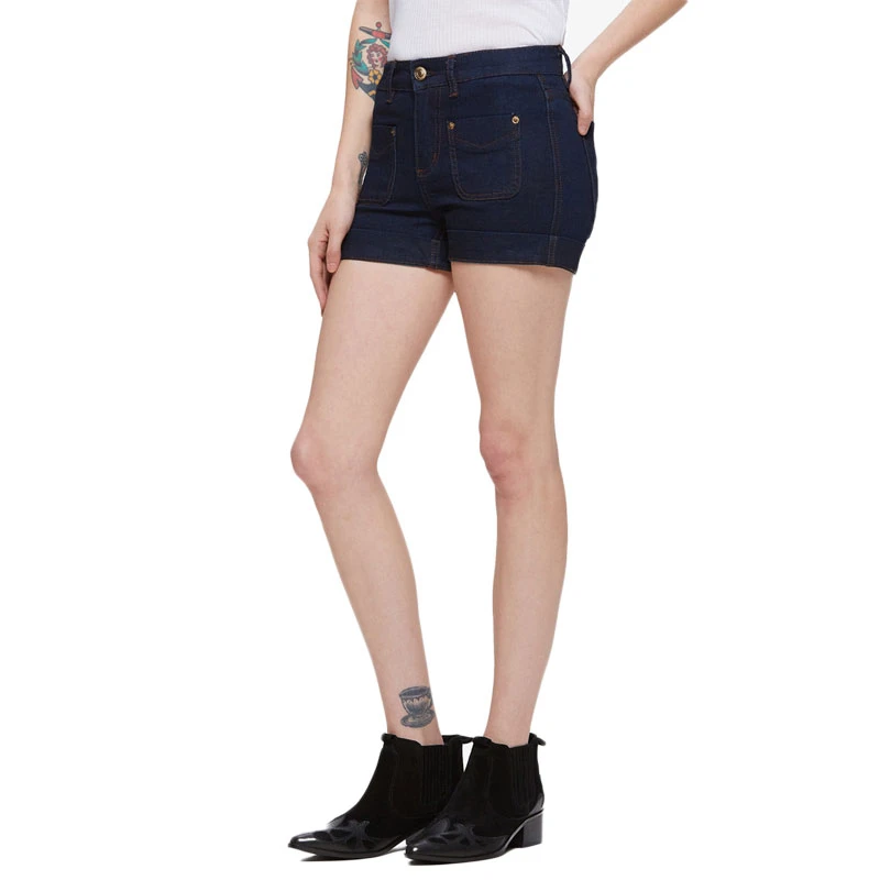 Pantaloncino Da Donna Obey Goldie Jean Short Wo's Indigo 7 Pantaloncino Da Donna Obey Goldie Jean Short Wo's Indigo - immagine 7