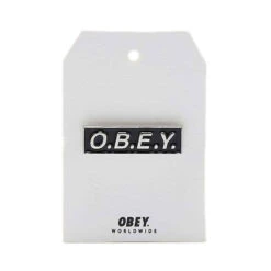 O.b.e.y. Pin Black - Spille E Accessori Streetwear Obey Clothing