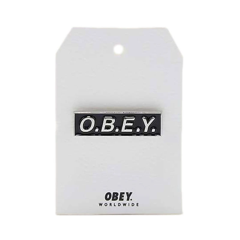 O.b.e.y. Pin Black - Spille E Accessori Streetwear Obey Clothing 1 O.b.e.y. Pin Black - Spille E Accessori Streetwear Obey Clothing